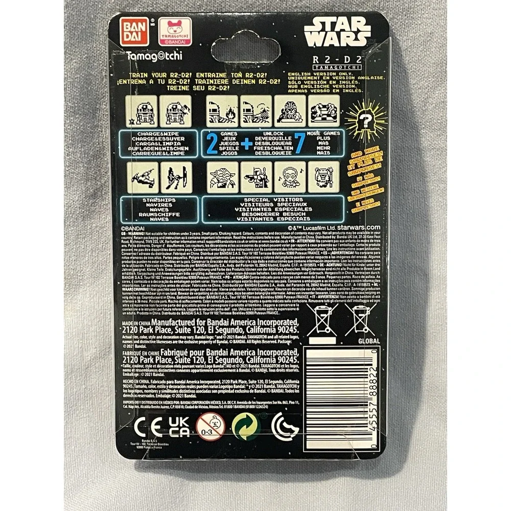 NEW Walt Disney - Star Wars - Tamagotchi Bandai - R2-D2 - Blue Version Digipet